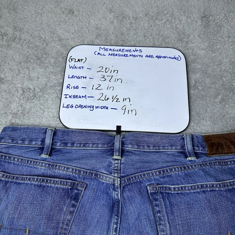 VTG Polo Ralph Lauren Men's 40x30 Medium Wash Denim Jeans Classic Fit‎ Workwear